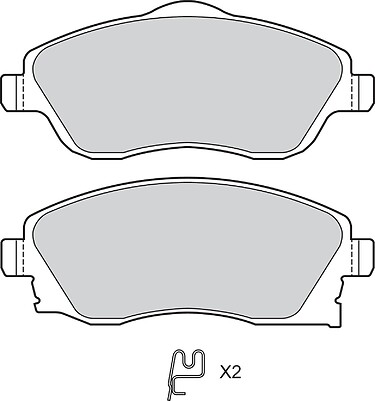 BRAKES PADS OPEL COMBO CORSA C MERIVA FR